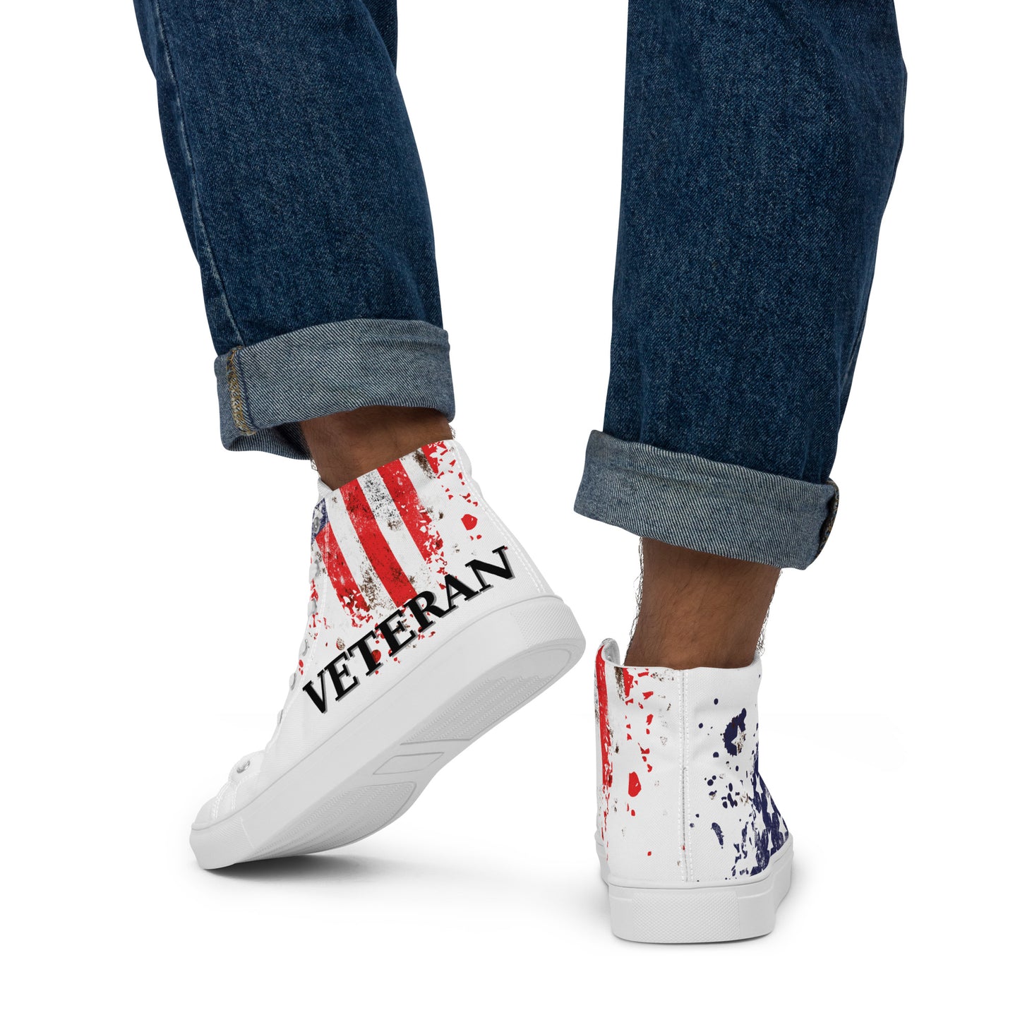 Men’s high top canvas shoes