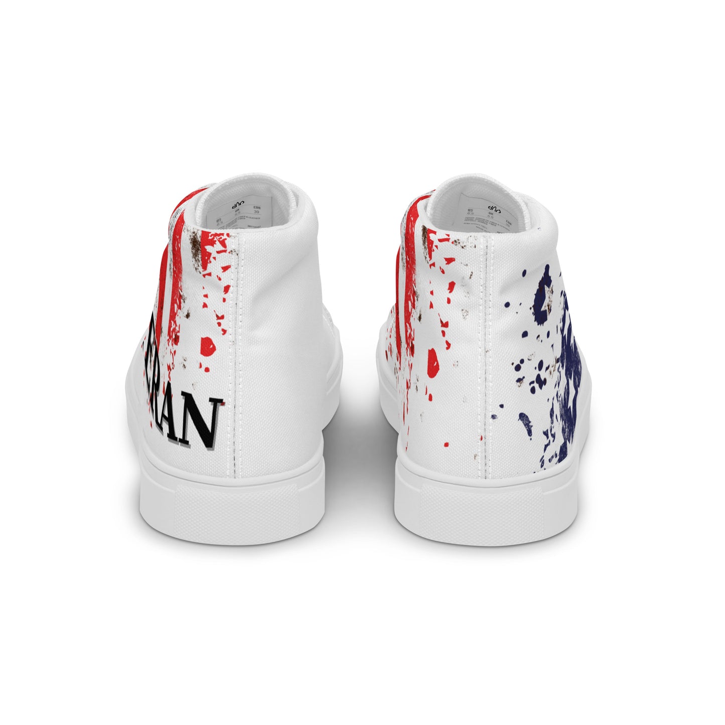 Men’s high top canvas shoes